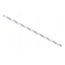 Lilac and white paper straw single